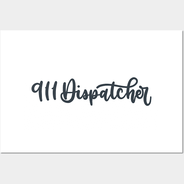 911 Dispatcher Wall Art by elizabethsdoodles